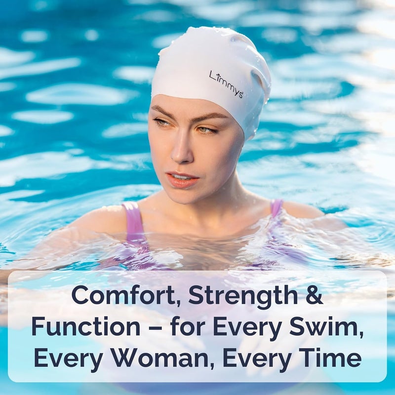 Limmys Premium Swim Cap for Adults – Soft Silicone Swimming Cap for Women & Men – Comfortable, Streamlined Fit, Chlorine Resistant & Hypoallergenic – Trusted by Swimmers Worldwide - Image 3